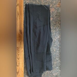 Lululemon Athletica Black Mesh Panel Leggings